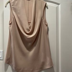 Theory silk top. Blush pink. Size L.
